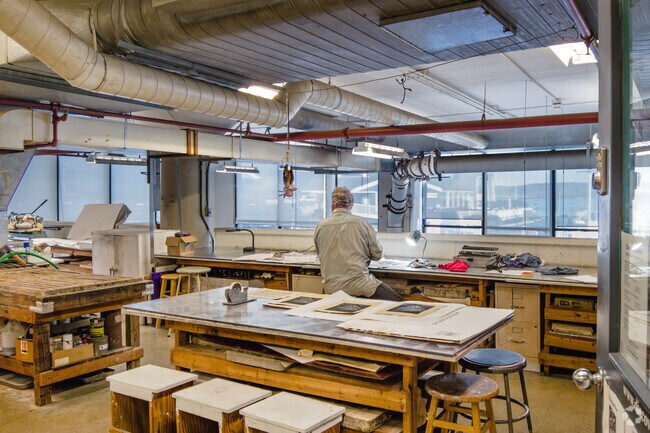 Explore the unique art studios nestled within the historic Torpedo Factory of Old Town.