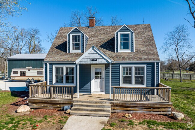 Avon Lake features classic home styles like Cape Cods in a rural setting.