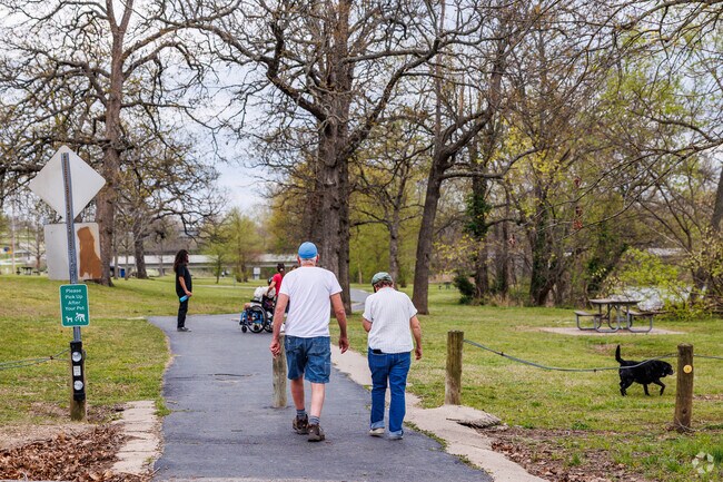 Joplin residents enjoy miles of paved trails in McIndoe Park.