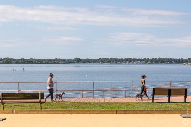 Bring your pet to Memorial Park in  Neptune City and enjoy the boardwalk trail.