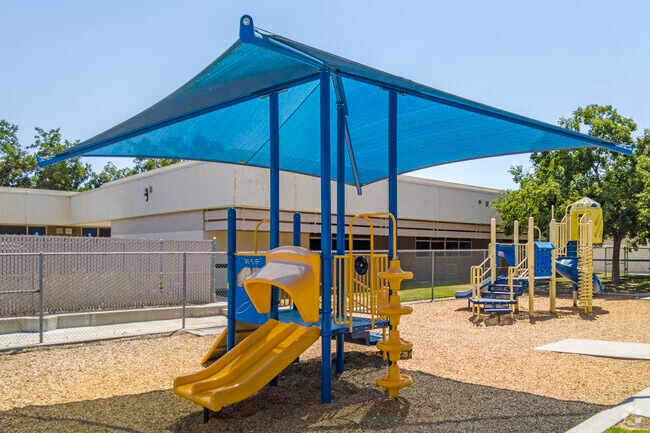 Students love the playground at recess at Valley Oak Elementary School in Northeast Fresno.