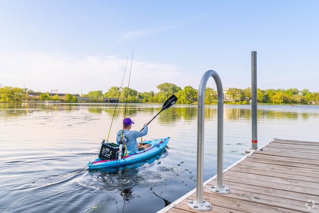 Kayakers and anglers can enjoy the calm waters at Twin Lake.