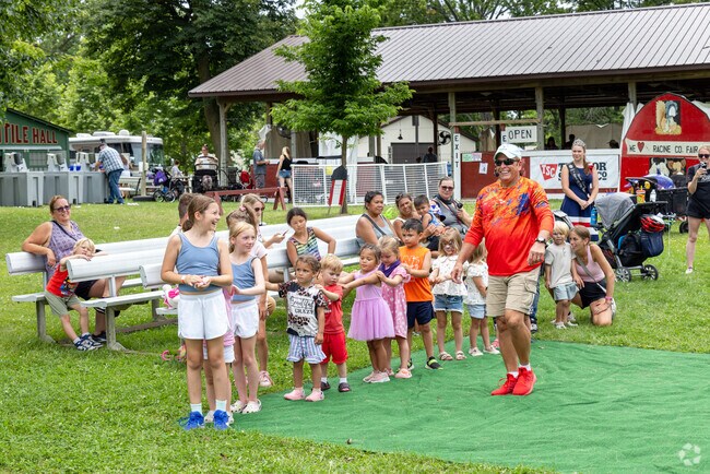 Families gather at Old Settlers Park for the annual Racine County Fair in Union Grove.