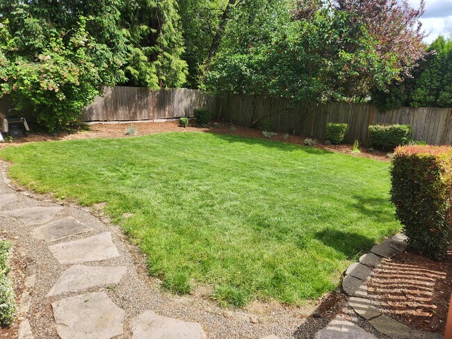 Large backyard