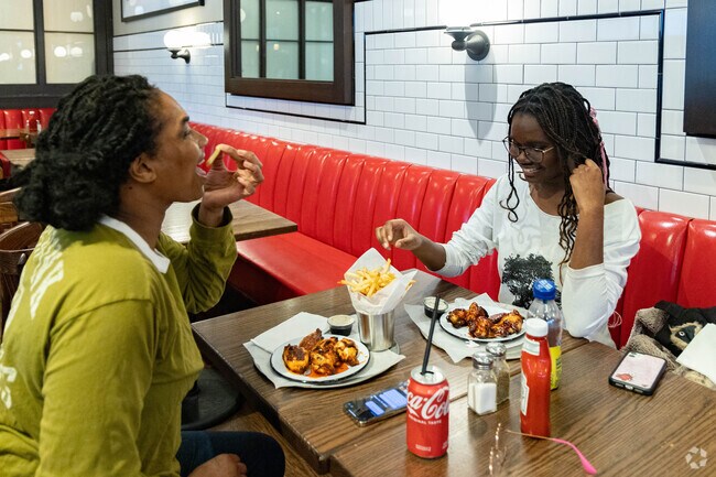 The Rex Burger & Lobster is a favorite place to eat in Mineola.