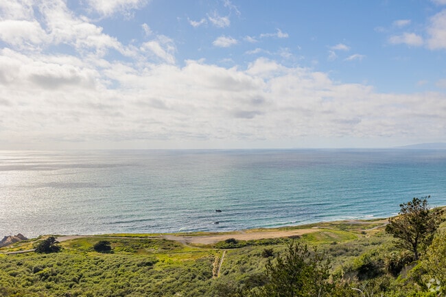 Mussel Rock Park is a famous location for paragliders on clear windy days in Westlake.