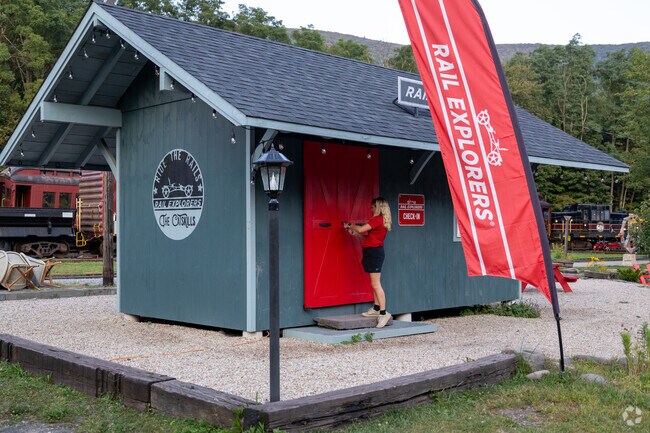 The Rail Explorers is an adventurous reail ride through the woods of the Catskills mountains.