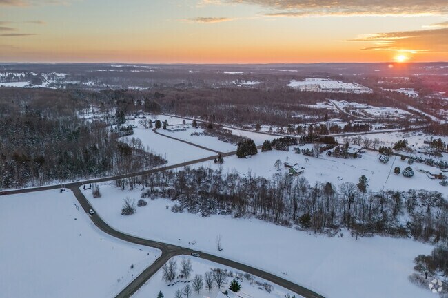 Busti offers rural living near Jamestown with expansive parcels of land and scenic countryside views.