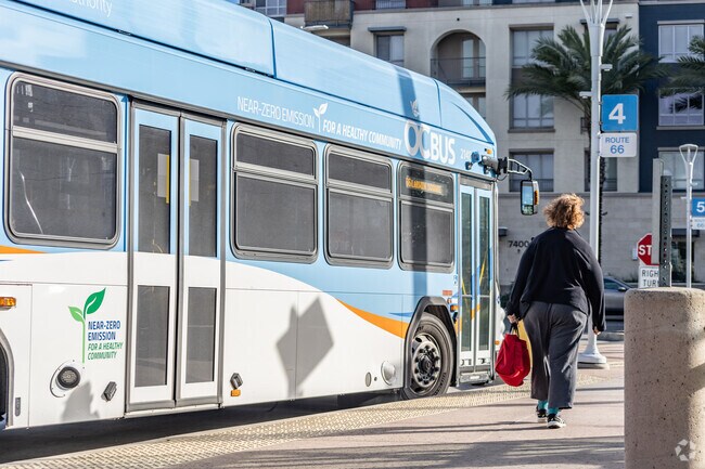 OC Bus has routes to and from Downtown Huntington Beach.