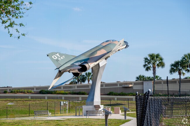 Dover's Kittinger Park features an F4 Phantom aircraft as the centerpiece of a Vietnam memorial.