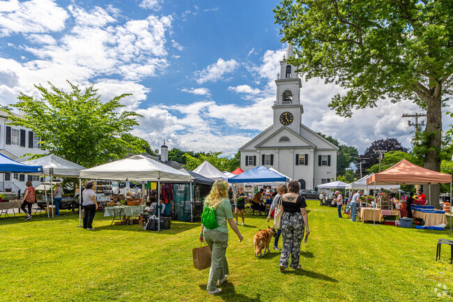 Dedham Village has access to all the local events including the Farmers Market.