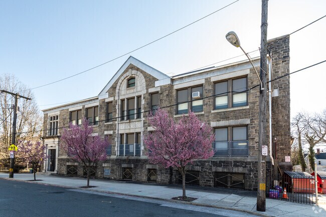 The Overbrook Elementary School is located within the Overbrook neighborhood in Philadelphia.