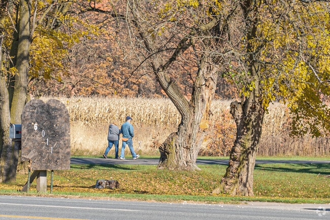 Residents take advantage of the many walking trail options in Lordstown.