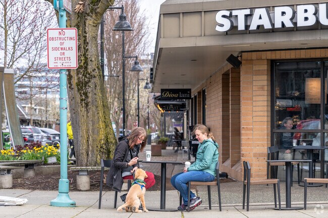 Catch up with some friends at the Starbucks in Everest.