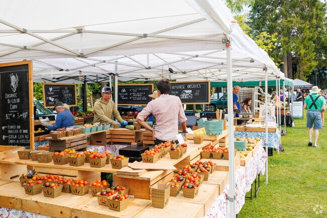 The Bainbridge Island Farmers Market on Saturdays can be a great place to find local produce.