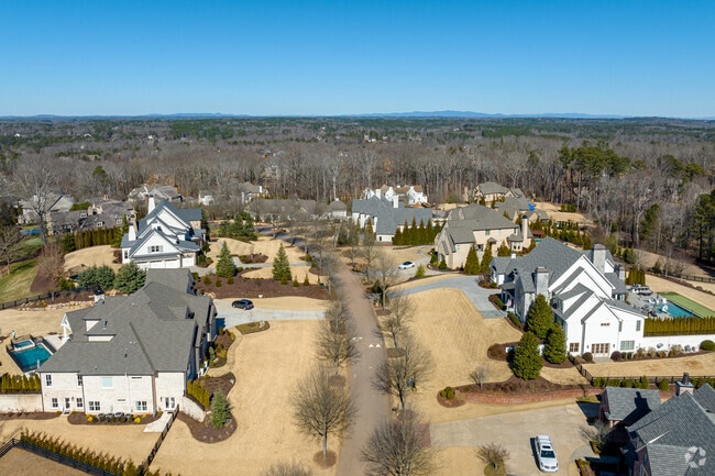 Neighborhoods in Milton are neat and well-kept.