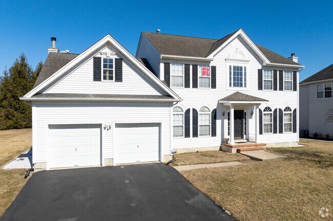 Colonial style homes are the predominant home style in the Monmouth Junction area.