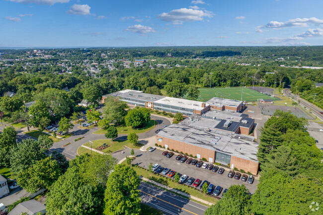 West Rocks Middle School in Norwalk has easy access for students to get picked up from school.