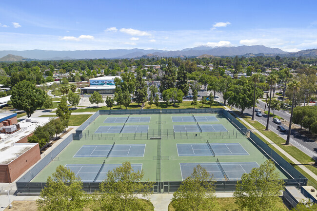 Get in the game At Ramona High School's tennis courts.