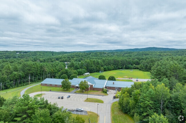 The Southwick School sits nestled inbetween tree filled forests in Northfield.