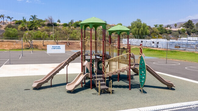Children love the playground at Rustic Lane Elementary School in Rubidoux.