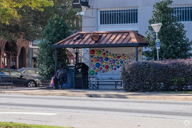Tindall Heights residents can take the bus from many bus stops around the area.