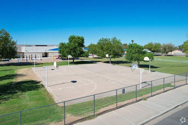 Sirrine Montessori in Chandler includes basketball courts.