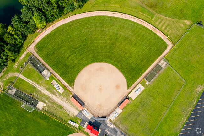 The ball fields at Michigan Center Junior/Senior High School are well-maintained.
