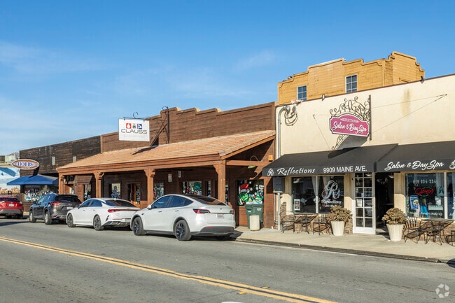 Local businesses at Maine Avenue and Parkside Street in attract shoppers in Lakeview.