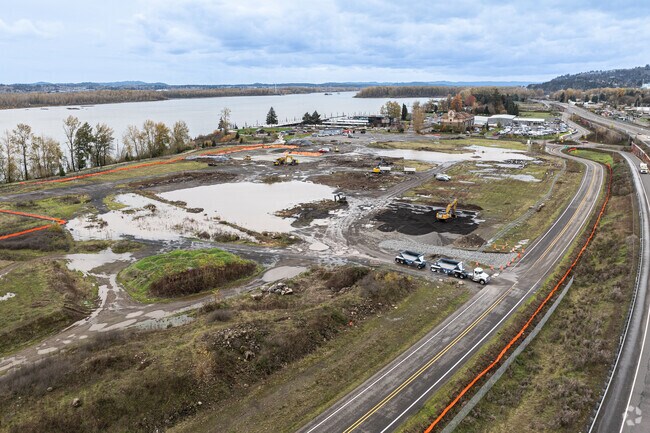 The Washougal waterfront will be the future site of the Hyas Point apartments.