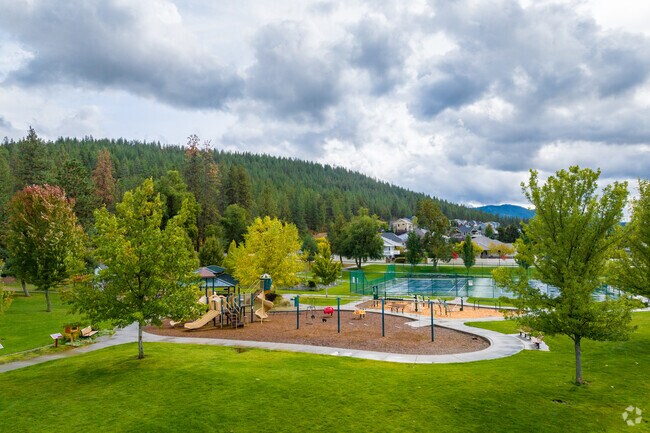 Rockey Hill park features a large play area as well as a community garden.