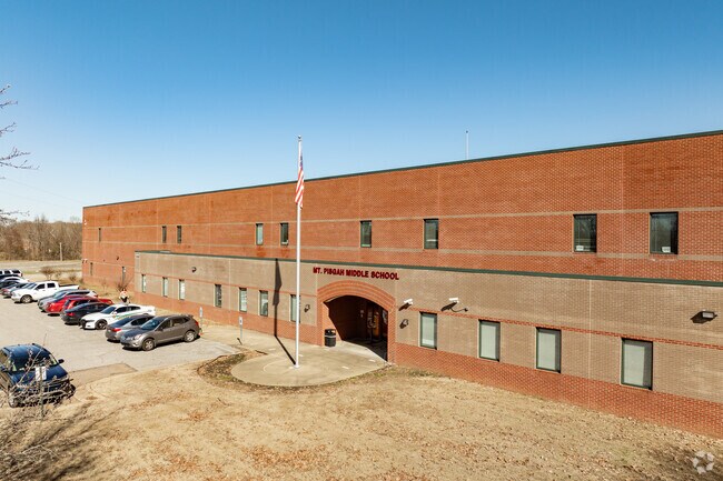 Mt. Pisgah Middle School offers classes from 6th grade through 8th grade.