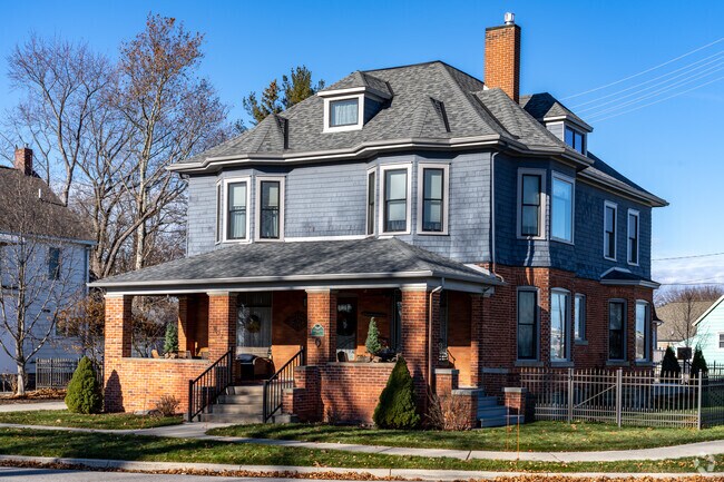 Large historical homes provide plenty of room for entertaining guests and family.