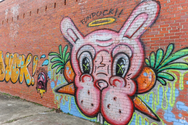 There is some interesting artwork to be found around the area of Queensborough.