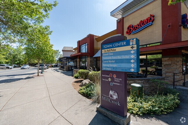 Indulge in Mill Creek East's dining options at Mill Creek Town Center.