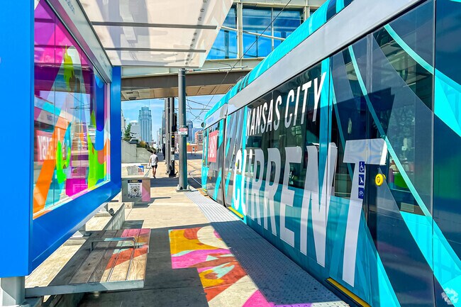 Public transportation is easily accessible in the Crossroads area.