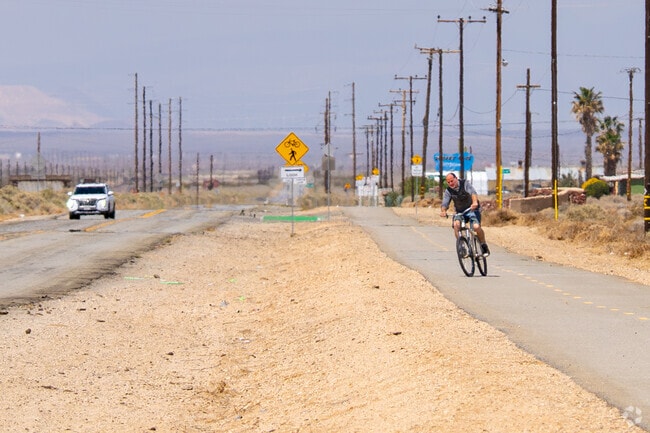 Boron-Desert Lake provides several streets with bike and walker-friendly lanes.
