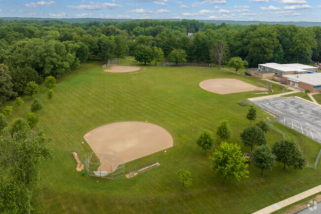 For Garrison Elementary in Pikesville, MD has lots of open space for athletics.