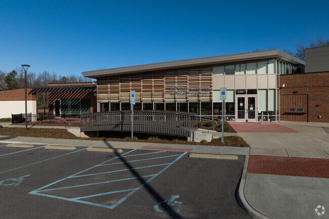 Richard A. Tucker Memorial Library in Campostella serves as a local hub for knowledge.