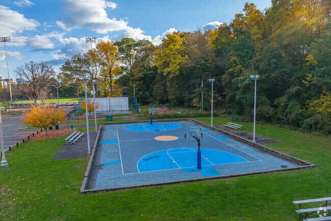 Scalzi Park is full of sports courts.