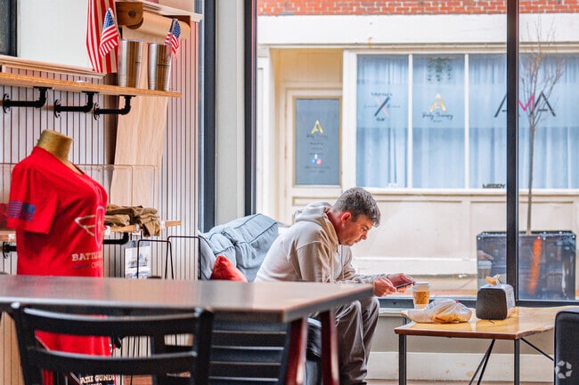 At Battle Grounds Coffee, Central Bradford residents can grab a quick bite and enjoy the cozy atmosphere.