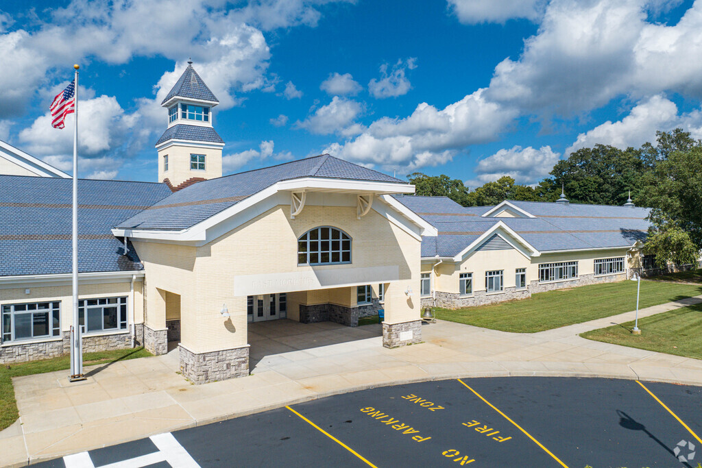 This is the main entrance to East Moriches Elementary School.