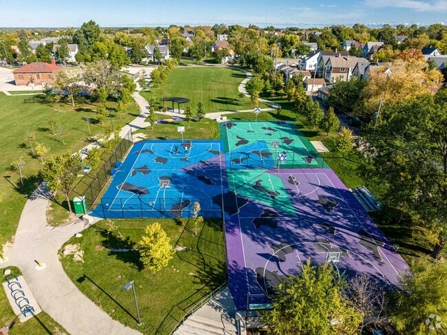 Locals frequent Moody Park for its green-spaces and basketball courts.