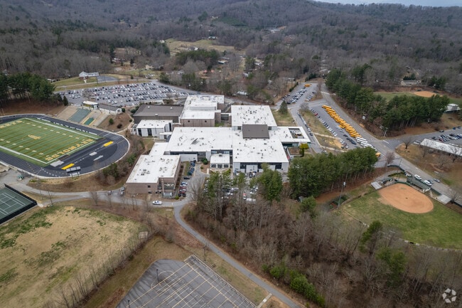 A.C. Reynolds High School is a large school.