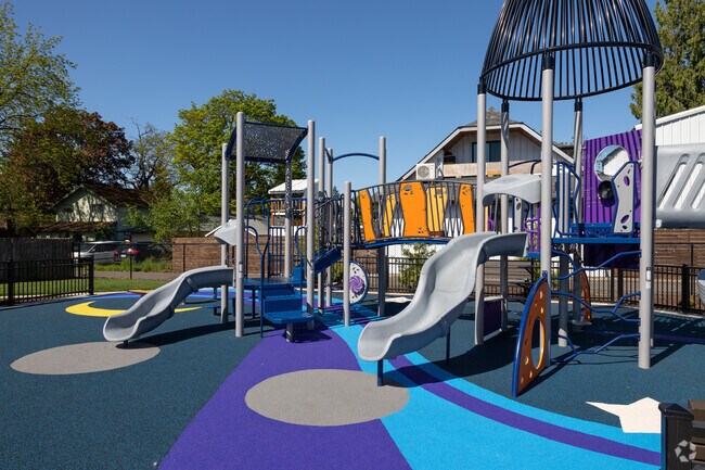 Children love the playground at Ida Bell Jones Park in Rose Village.