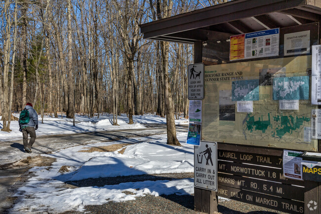 Amherst residents enjoy hikes in Mt. Holyoke Range State Park durning all seasons.