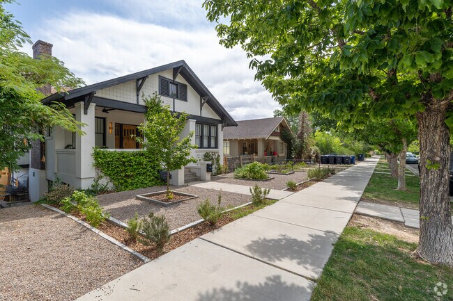 This Craftsman bungalow shows off clean lines and xeriscaping in Silver Hill.