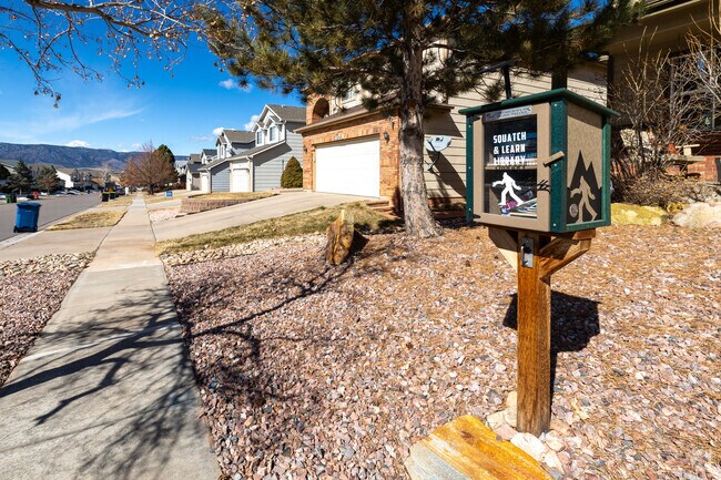 There are free book stations in the Trailridge neighborhood.