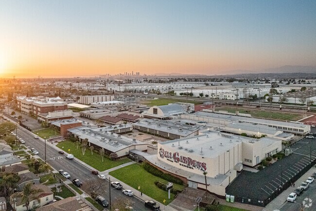 A short drive from downtown Los Angeles, Bell Gardens high is among the largest in California.