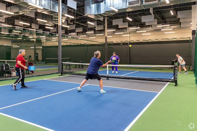 3rd Shot Pickleball in the Bel Aire neighborhood has 13 indoor courts and a full bar with food.